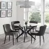 Julian Bowen Hayden Round Glass Dining Table 2 Julian Bowen Hayden Round Glass Dining Table -Dune Room Furniture Shop 30794260