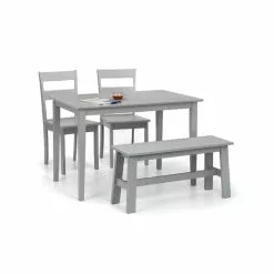 Julian Bowen Kobe Compact Rectangular Dining Table Grey -Dune Room Furniture Shop 30794284 alt02