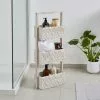 Dunelm 3 Tier Diamond Carved Wooden Caddy