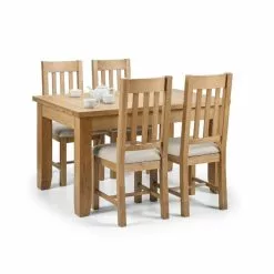 Julian Bowen Astoria Extendable Dining Table Light Oak 11 Julian Bowen Astoria Extendable Dining Table Light Oak -Dune Room Furniture Shop 30794571 alt04