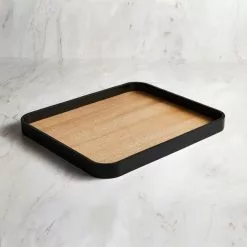 Dunelm Painted Rim Rectangle Tray