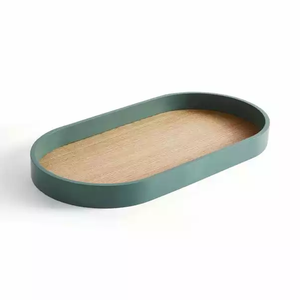 Dunelm Painted Rim Oval Tray 4 Dunelm Painted Rim Oval Tray - Image 2