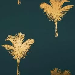 Dunelm Set Of 4 Luxe Palm Metallic Corkback Placemats -Dune Room Furniture Shop 30796607 alt01