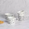 Dunelm Set Of 4 Black And White Heart Mugs 1 Dunelm Set Of 4 Black And White Heart Mugs -Dune Room Furniture Shop 30797545