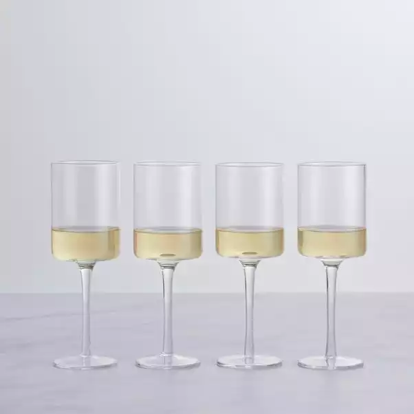 Dunelm Set Of 4 Montreal White Wine Glasses 4 Dunelm Set Of 4 Montreal White Wine Glasses - Image 2