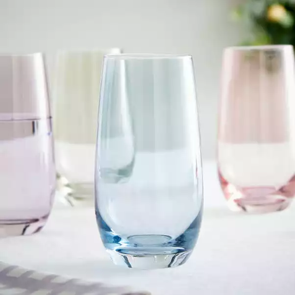 Dunelm Set Of 4 Pastel Highball Tumblers 4 Dunelm Set Of 4 Pastel Highball Tumblers - Image 2