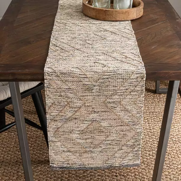 Dunelm Aztec Jute Table Runner 4 Dunelm Aztec Jute Table Runner - Image 2