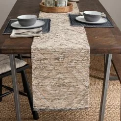 Dunelm Aztec Jute Table Runner 8 Dunelm Aztec Jute Table Runner -Dune Room Furniture Shop 30800357 alt02