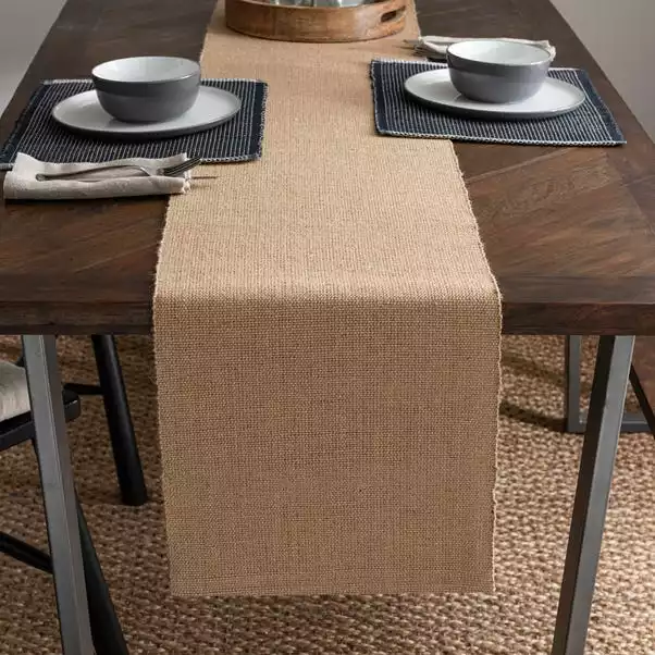 Dunelm Jute Woven Table Runner 4 Dunelm Jute Woven Table Runner - Image 2