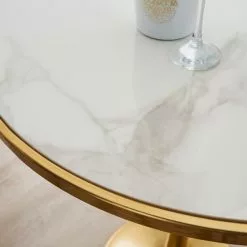 Dunelm Silas White Faux Marble Bar Table Gold 8 Dunelm Silas White Faux Marble Bar Table Gold -Dune Room Furniture Shop 30802254 alt01