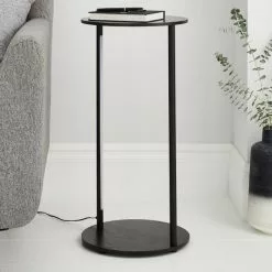 Dunelm Cole Side Table With LED Light Black 8 Dunelm Cole Side Table With LED Light Black -Dune Room Furniture Shop 30802415 alt01