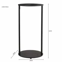 Dunelm Cole Side Table With LED Light Black 12 Dunelm Cole Side Table With LED Light Black -Dune Room Furniture Shop 30802415 alt05