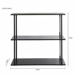 Dunelm Cole Console Table With LED Light Black 11 Dunelm Cole Console Table With LED Light Black -Dune Room Furniture Shop 30802416 alt05