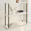 Dunelm Aiko Console Table With 2 LED Lights Black And Faux Marble 1 Dunelm Aiko Console Table With 2 LED Lights Black And Faux Marble -Dune Room Furniture Shop 30802419