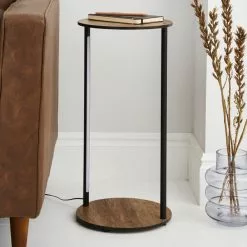Dunelm Fulton Side Table With LED Lights Rustic Pine 9 Dunelm Fulton Side Table With LED Lights Rustic Pine -Dune Room Furniture Shop 30802439 alt01