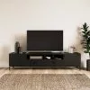 Dunelm Fulton Black Extra Wide TV Unit -Dune Room Furniture Shop 30803125