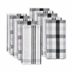 Pack Of 10 Monochrome Tea Towels
