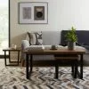 Dunelm Freddie Rustic Wood Effect Nest Coffee Table -Dune Room Furniture Shop 30809245