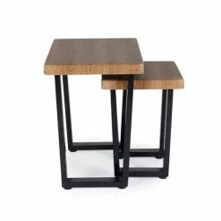 Dunelm Freddie Rustic Wood Effect Nest Of Tables 9 Dunelm Freddie Rustic Wood Effect Nest Of Tables -Dune Room Furniture Shop 30809247 alt02