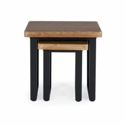 Dunelm Freddie Rustic Wood Effect Nest Of Tables 10 Dunelm Freddie Rustic Wood Effect Nest Of Tables -Dune Room Furniture Shop 30809247 alt03