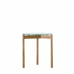 Cedar & Sage Hays Side Table, Glass 7 Cedar & Sage Hays Side Table, Glass -Dune Room Furniture Shop 30810789 alt02