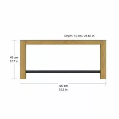 AVF Affinity Real Curved Wood Coffee Table FT100AFFO -Dune Room Furniture Shop 30812462 alt03