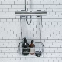 Croydex Rust-Free Hook Over Shower Caddy 9 Croydex Rust-Free Hook Over Shower Caddy -Dune Room Furniture Shop 30814820 alt03