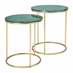 Pacific Lifestyle Pacific Milly Set Of 2 Nest Of Side Tables, Marble -Dune Room Furniture Shop 30821674 alt01