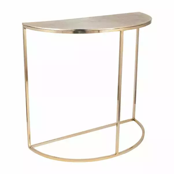 Pacific Lifestyle Pacific Ginko Console Table, Gold Aluminium 5 Pacific Lifestyle Pacific Ginko Console Table, Gold Aluminium - Image 3