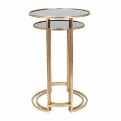 Pacific Lifestyle Pacific Veneziano Set Of 2 Nest Of Tables, Iron & Glass -Dune Room Furniture Shop 30821749 alt02